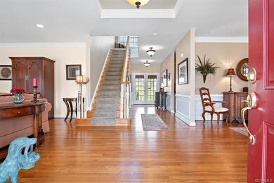 Foyer view right is the formal dining room and lef
