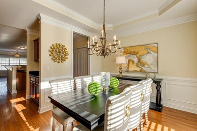 Tray Ceiling and Wainscot Set the Tone!