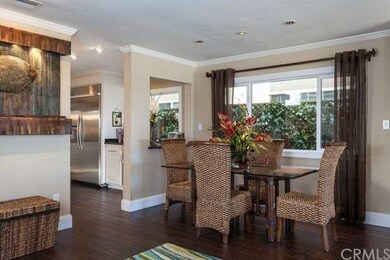 Dining area with Bamboo hardwood floors.