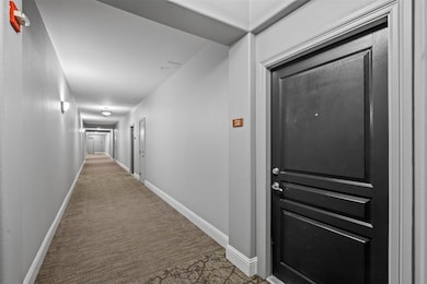 Hall with baseboards