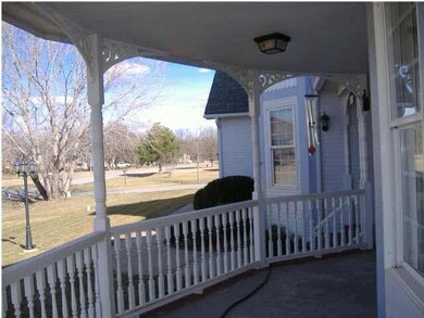 Looking across the front of the home from the West