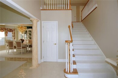 Foyer - 2-story, marble floors, freshly painted, w