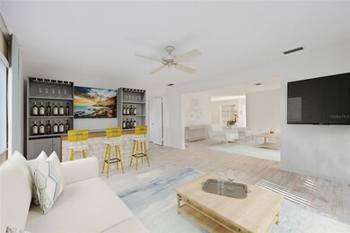 Den / Game Room Open to Living Room - Reality Staged to show options.