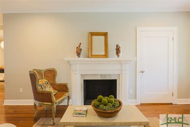 Living room--gas fireplace.
