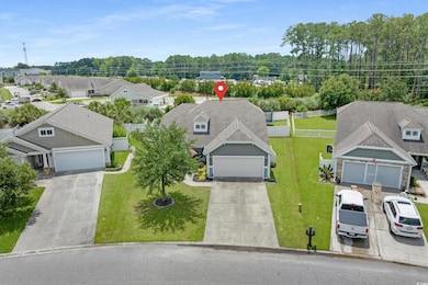 Aerial view of residential area