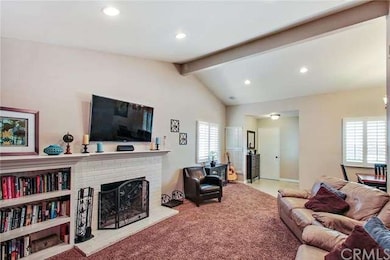 LIVING AREA WITH RECESSED LIGHTING