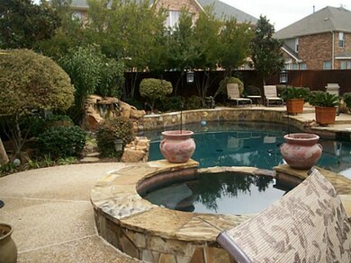 Great pool, spa and water fall!