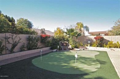 Backyard Putting Green & Fountain