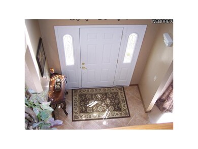 2-story Foyer viewed from the landing area on the 