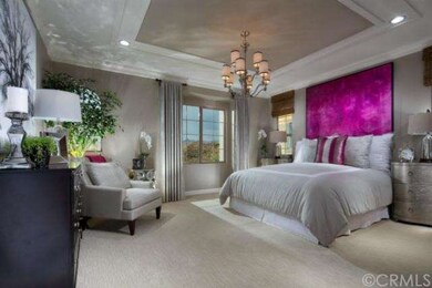Master suite, as shown in the model