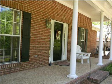Inviting front porch