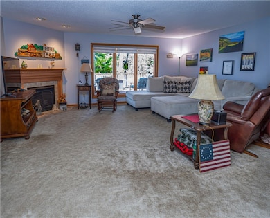 Living Room with NG Fireplace
