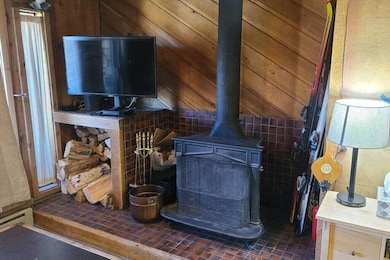 Wood burning fireplace