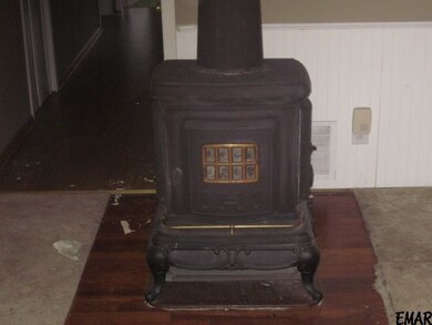 wood burning fireplace