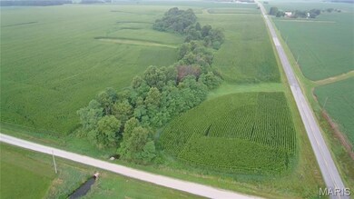 Overview of rural landscape featuring extensive farmland