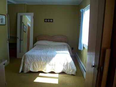 Sunny master bedroom is nest to the...
