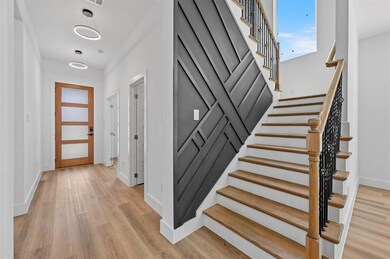 Stairs with wood-type flooring