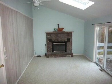 Family Room Family Room with wood burning fireplac