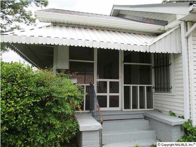 side view of front porch