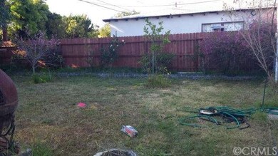 one side of backyard