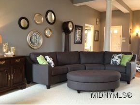 Ten Foot Ceilings with Pillars