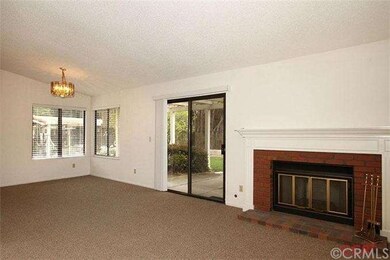 Living room with fireplace