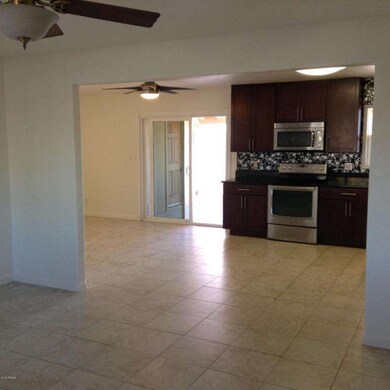 view from living to kitchen