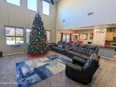 Living room to kitchen