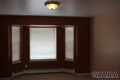 With bay window.