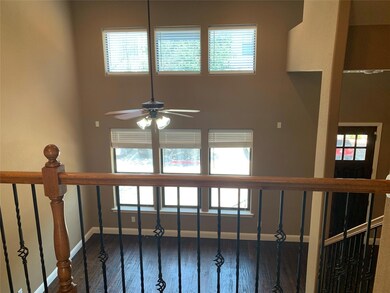 The double-height living room is impressive.