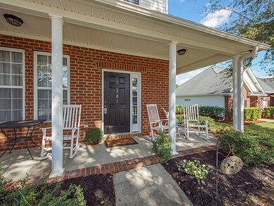 Wide front porch