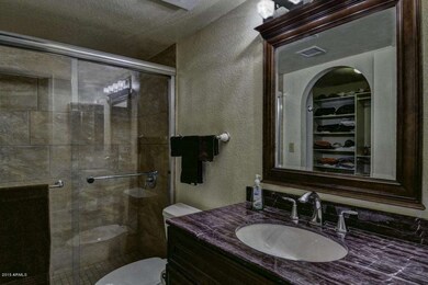 Bath with tile shower