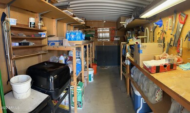 inside shed
