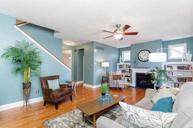Wood Floors, Gas Fireplace and Built In Bookshelve