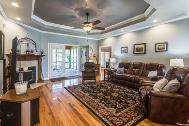 This is a view of the Great Room showing the opening to the screened porch.