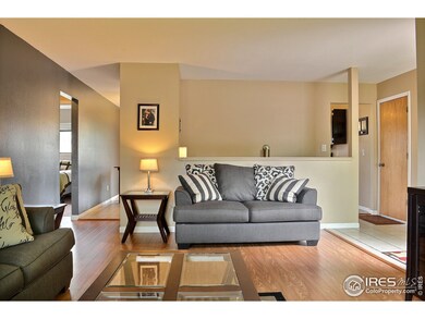 Living Room with Wood Laminate Floors