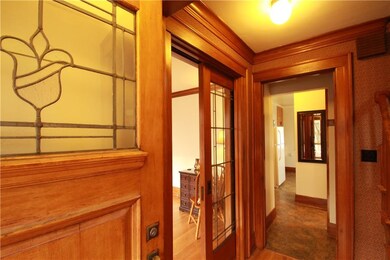Original leaded glass surrounds you!