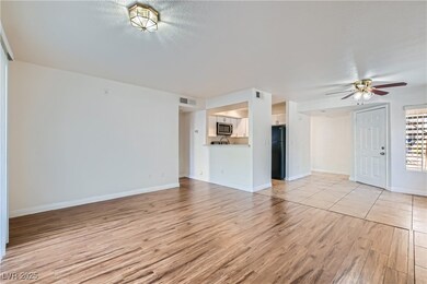 Unfurnished living room with light hardwood / wood