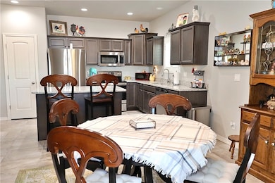 Dining area off of kitchen'
