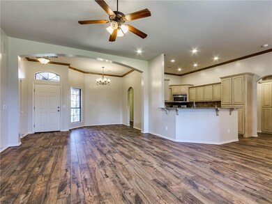 Open Concept Living Space - formal dining right of