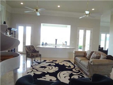 Open entertaining bar