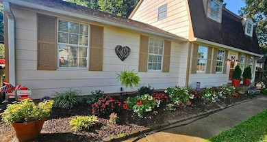 Beautiful flower gardens in warmer seasons.