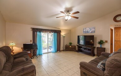 Living Room With Door To Back Yard