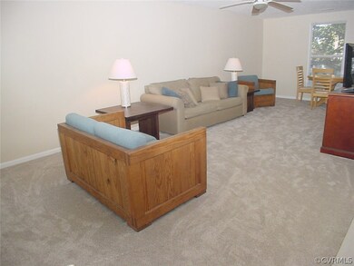 Great room has new carpet & paint