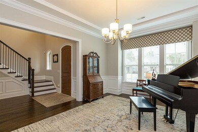 Dining Room is spacious and open.