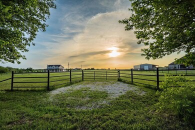 Yard at dusk with a rural view
