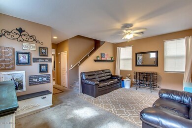 Front entry and family room