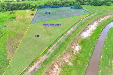 Cowarts Creek to the very right, then you will notice a driveway easment extending the entire length of the property. There is a 3 rail pine fence dividing the creek/easment from the property.