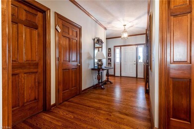 Hardwood flooring in front foyer