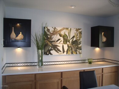 DINING ROOM W/LIGHTED BUFFET